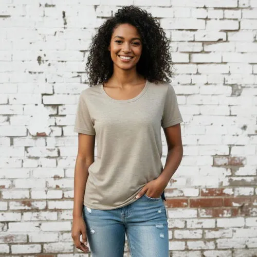 Ladies Fitted Tee Melange