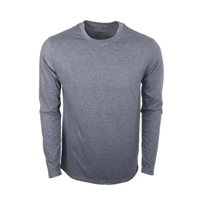 Charcoal Melange 110 | Unisex Tee Long Sleeve - Image 1